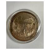 OREGON TRAIL MIGRATION BRONZE MEDAL FRANKLIN MINT