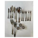 LOT SILVERPLATE SERVING PIECES