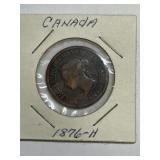 1876-H CANADIAN LARGE CENT