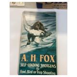 TIN SIGN A.H. FOX