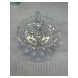 ANTIQUE CUT GLASS TRINKET HOLDER