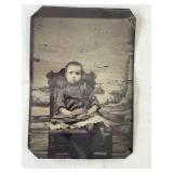 VINTAGE TIN PHOTO