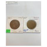 1863 ITALY 10 CENTESIMI, 1927 PALESTINE 2 MILS