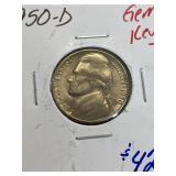 1950D JEFFERSON NICKEL MS+++