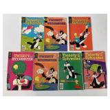VINTAGE LOT OF 7 TWEETY & SYLVESTER COMICS