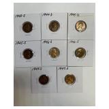WHEAT PENNY AU/BU LOT