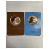 1973 FRANKLIN MINT BRONZE MEDALS (2)