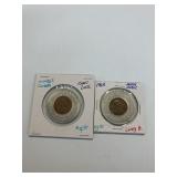 GOOD LUCK PENNIES 1963 & 1970