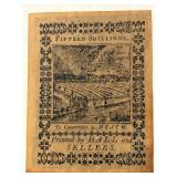 VINTAGE 1773 #5520 FIFTEEN SHILLINGS, PA