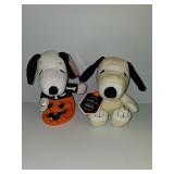 2 Peanuts Snoopy Plush Figures new with tags
