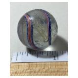 VINTAGE GERMAN SWIRL MARBLE BEAD SHOOTER, 1"