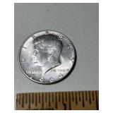 1964 KENNEDY HALF DOLLAR, 90% SILVER/10%COPPER