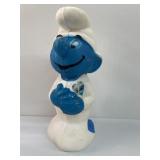 11" Blow Mold Smurf Bank 1982