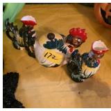 Three Ceramic Chicken Figurines