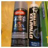 Krylon Spray Paint and Dap Sealant Lot