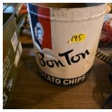 Bon Ton Potato Chips Metal Can