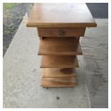 Mid-century modern wooden night stand unique