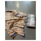 Woven Rug and Quilted Bath Cushion