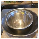 Lot of 3 commercial stainless mixing bowls