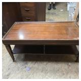 Vintage mahogany? Unique coffee table wheels