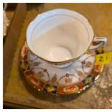 Vtg Rosina Bone China Tea Cup and Saucer