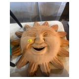 Terracotta Sun Face Wall Hanging