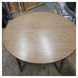Old style round dining table