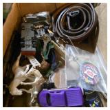 Miscellaneous box lot Horses, cars and more