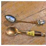 Two Vtg Souvenir Spoons ï¿½ Moscow and Thailand