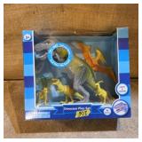Dinosaur play set light and sound works