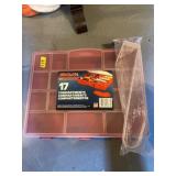 Stack-On Plastic Storage Box with 17 Compartments