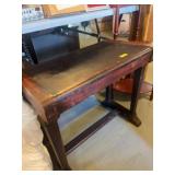 Wooden Table with Trestle Base