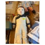 Fabric Navy Sailor Doll with Vintage Attire