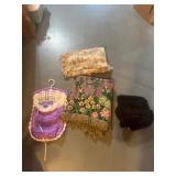 Four Assorted Throws and Blankets