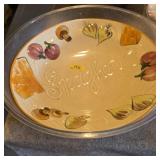 Large spaghetti bowl and salad bowl