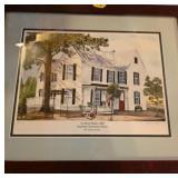 Framed Strasburg Library Artwork by Keeler