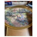 2 Framed Oval Pictures