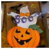 Halloween Ghost and Pumpkin Decoration