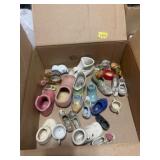 Decorative Ceramic Shoe Miniatures Various Years
