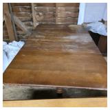Vintage wooden drop leaf table maple
