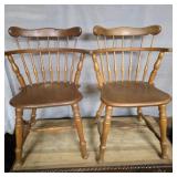Vintage Cochrane Highback Dining Chairs Lot of 2