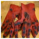 Red Demon Hand Costume Gloves