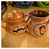 Pennsbury Pottery Creamer and Sugar Set