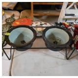 Pet Feeding Station with Dual Bowls