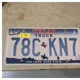Texas Truck License Plate 78C-KN7