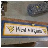Framed West Virginia Sign with WV Logo