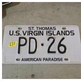 St. Thomas U.S. Virgin Islands License Plate