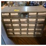 Small Metal Storage Cabinet with Drawers Washers