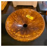 Brown Glazed Ceramicï¿½Vintage Cuspidor/Spitoon