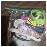 Bagged lot watches various styles and sizes